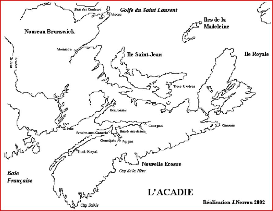 carte Acadie